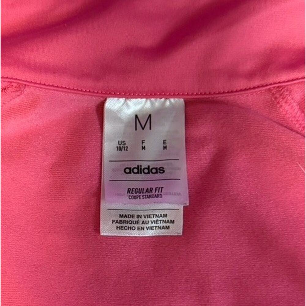 Girls Adidas Pink Jacket Size M Long Sleeve - Picture 8 of 10